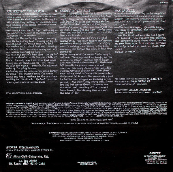 Exciter -Violence & Force