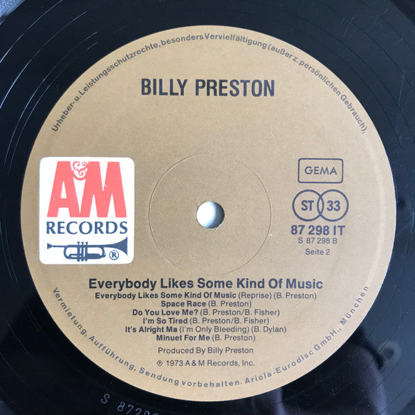 Billy Preston -Everybody Likes Some Kind Of Music