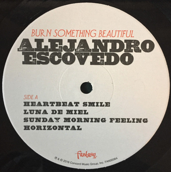 Alejandro Escovedo -Burn Something Beautiful