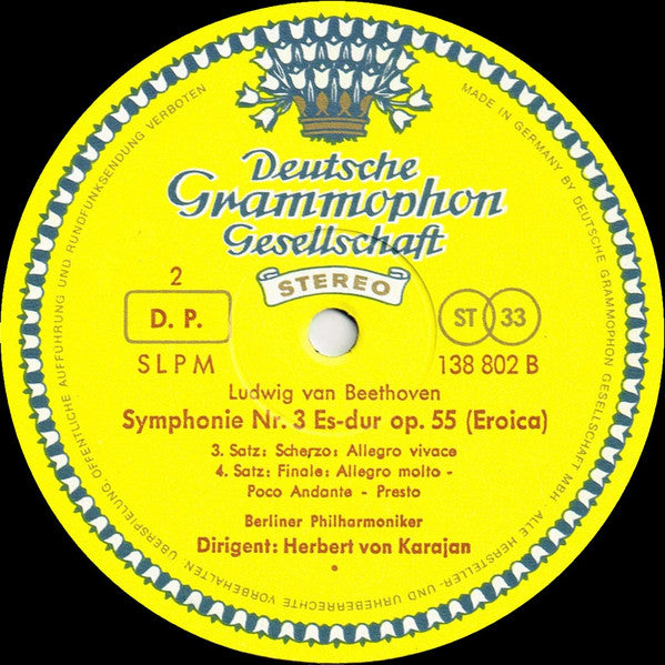 Beethoven* - Berliner Philharmoniker • Herbert von Karajan - »Eroica«