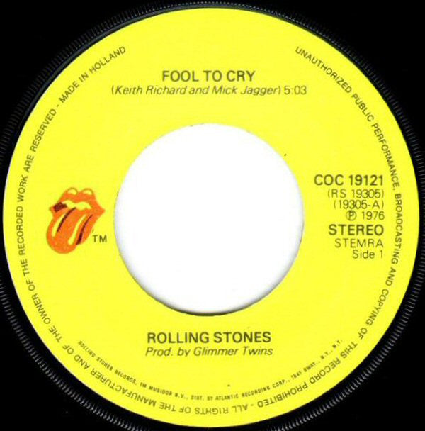 The Rolling Stones -Fool To Cry