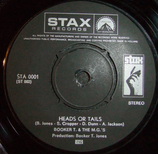 Booker T. & The MG's* -Soul-Limbo / Heads Or Tails