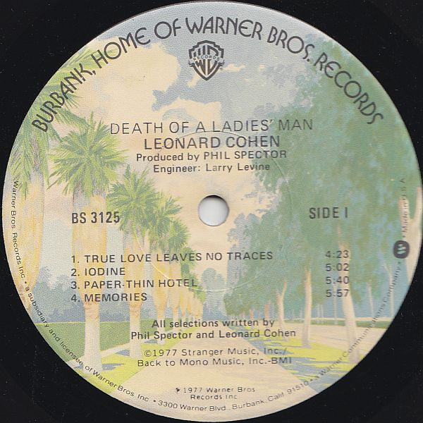 Leonard Cohen -Death Of A Ladies' Man