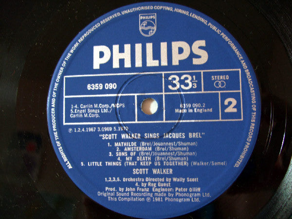 Scott Walker -Scott Walker Sings Jacques Brel