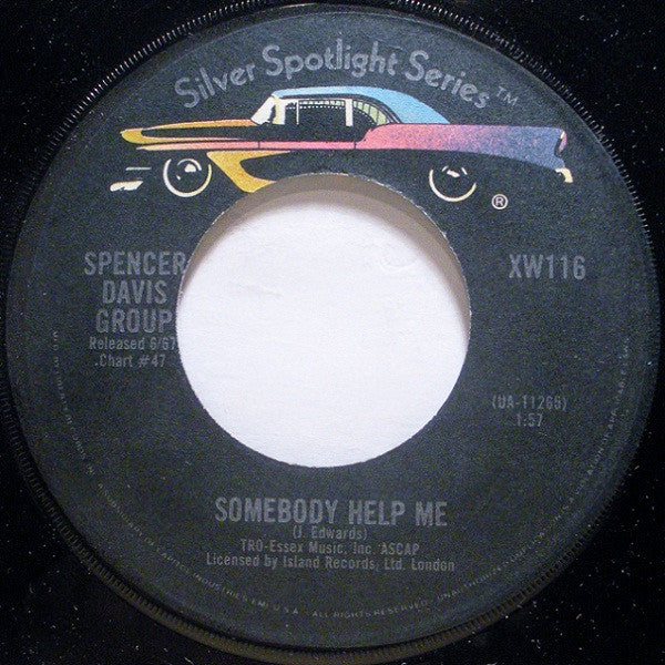 Spencer Davis Group* -I'm A Man / Somebody Help Me