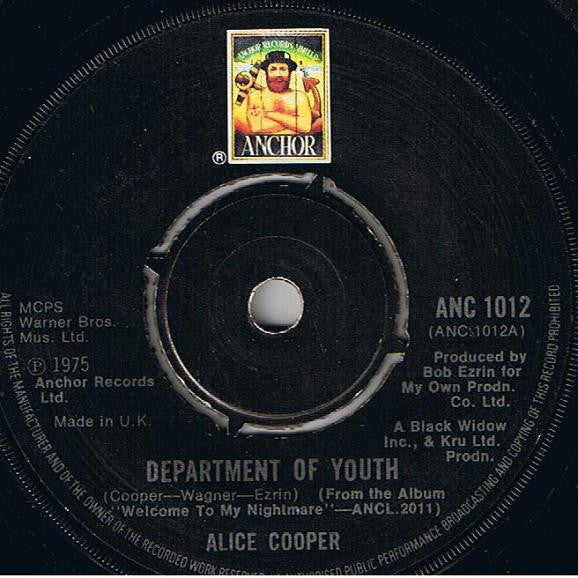 Alice Cooper (2) -Department Of Youth / Cold Ethyl