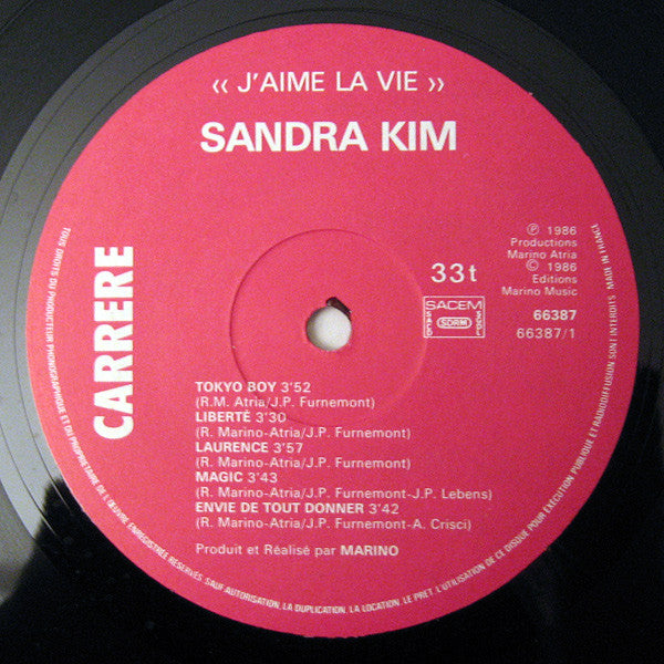 Sandra Kim -J'aime La Vie