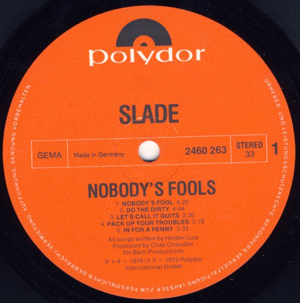 Slade -Nobody's Fools