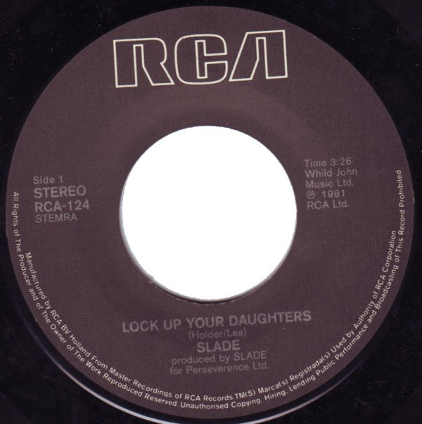 Slade -Lock Up Your Daughters