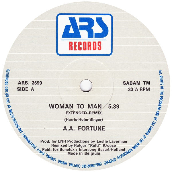 A.A. Fortune - Woman To Man
