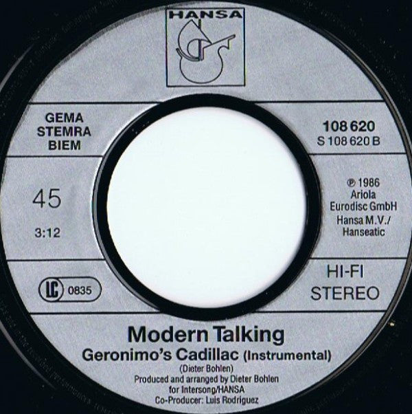 Modern Talking -Geronimo's Cadillac
