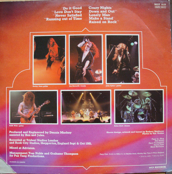 Tygers Of Pan Tang -Crazy Nights