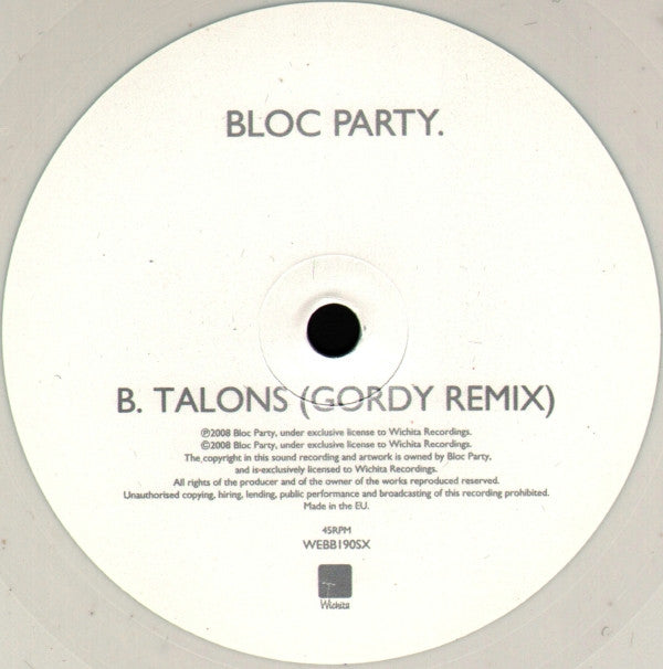Bloc Party -Talons