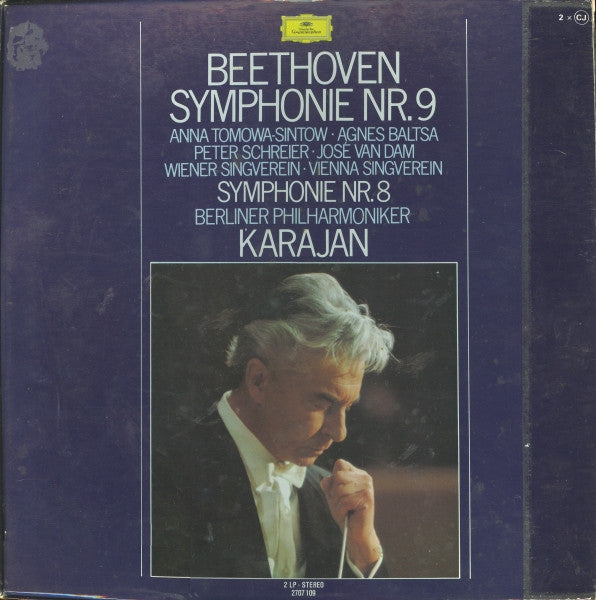 Ludwig van Beethoven / Herbert von Karajan, Orchestre Philharmonique De Berlin* - Symphonie No. 8 En Fa Majeur, Op. 93 - Symphonie No. 9 En Ré Mineur, Op. 125
