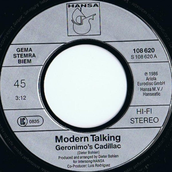 Modern Talking -Geronimo's Cadillac
