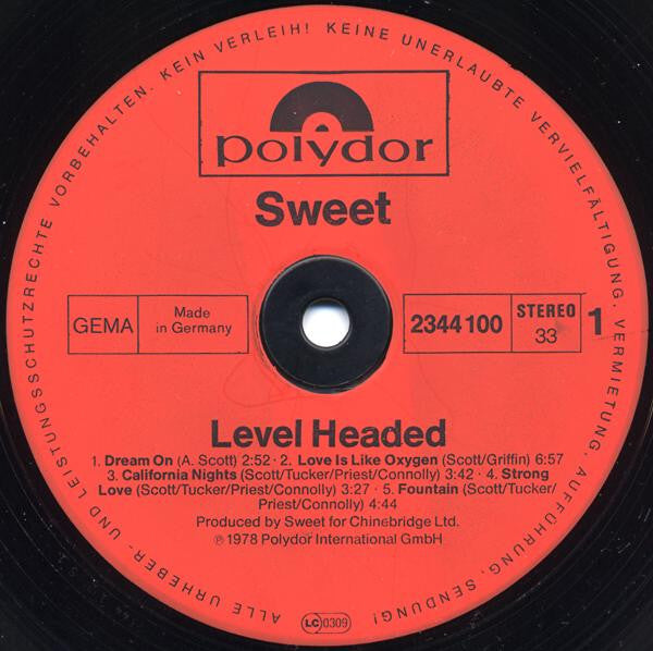 Sweet* -Level Headed