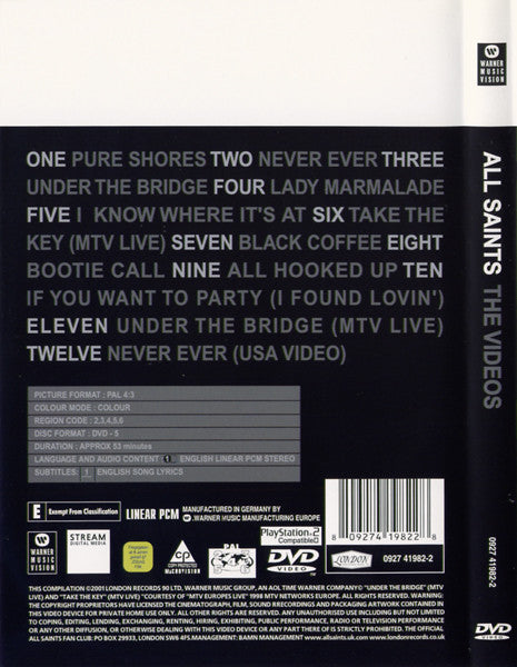All Saints -The Videos