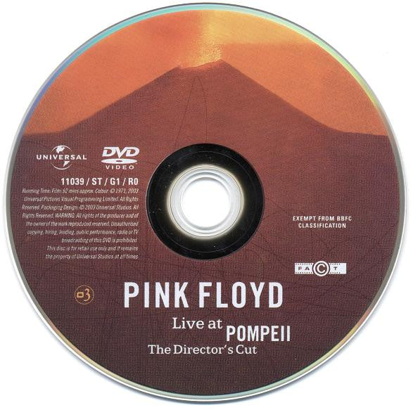 Pink Floyd -Live At Pompeii (The Director's Cut)