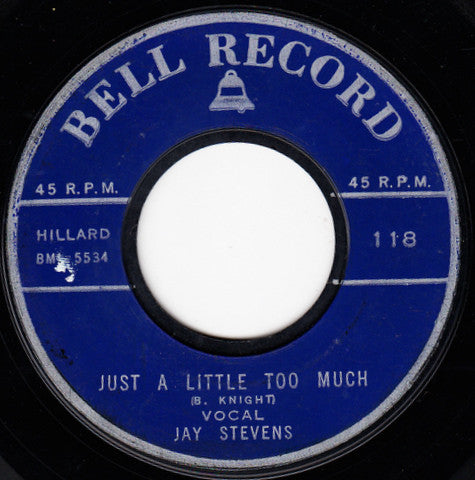 Jay Stevens (2) -Just A Little Too Much / Tiger