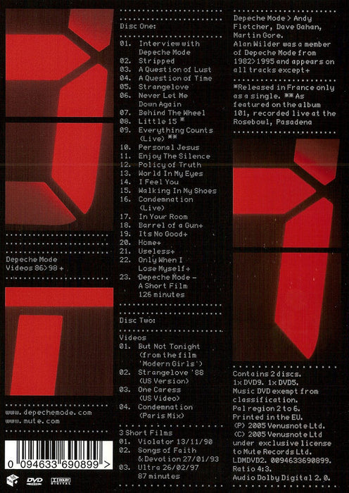 Depeche Mode - Videos 86&gt;98 +