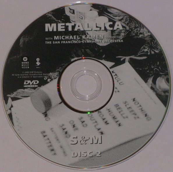 Metallica With Michael Kamen Conducting The San Francisco Symphony Orchestra* -S&M