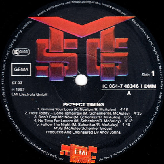 McAuley Schenker Group -Perfect Timing