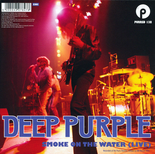Deep Purple -Smoke On The Water - 40th Anniversary Record Store Day Edition