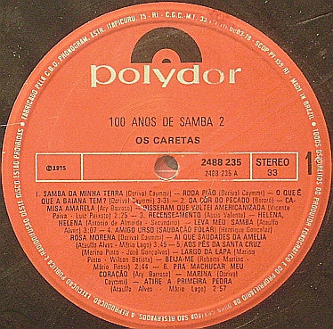 Os Caretas - Cem Anos De Samba