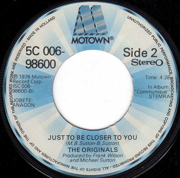 The Originals -Down To Love Town