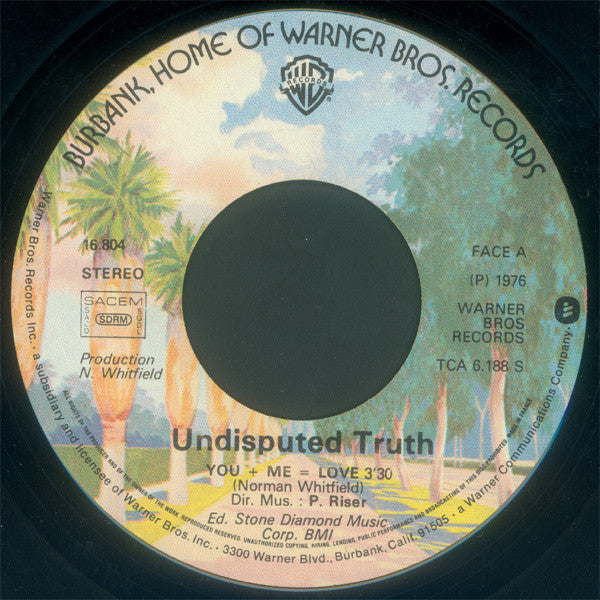 Undisputed Truth* -You + Me = Love