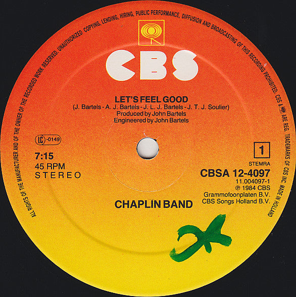 Chaplin Band* -Let's Feel Good (Special Long Version)