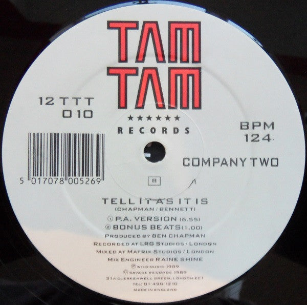 Company 2 -Tell It As It Is