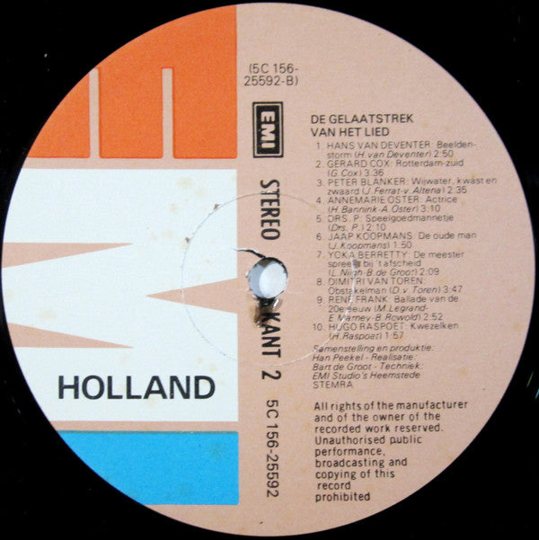 Various - De Gelaatstrek Van Het Lied...