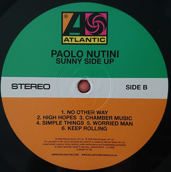 Paolo Nutini -Sunny Side Up