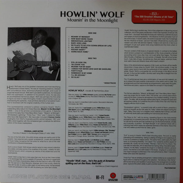 Howlin' Wolf -Moanin' In The Moonlight