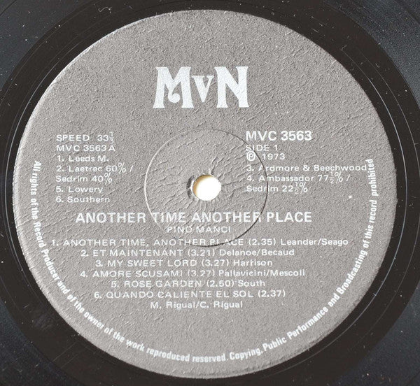 Pino Manci - Another Time, Another Place