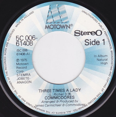 Commodores -Three Times A Lady