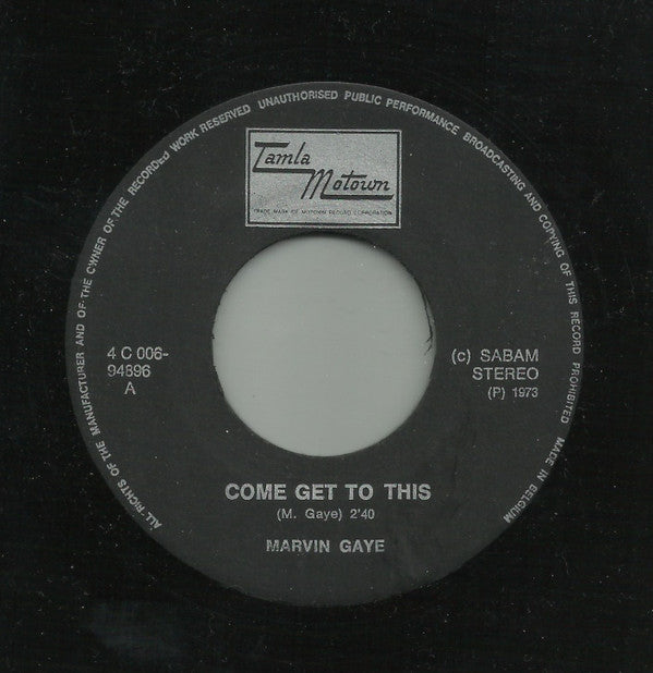 Marvin Gaye -Come Get To This
