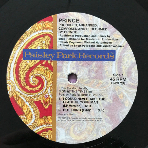 Prince -I Could Never Take The Place Of Your Man / Hot Thing
