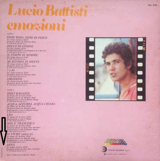 Lucio Battisti -Emozioni