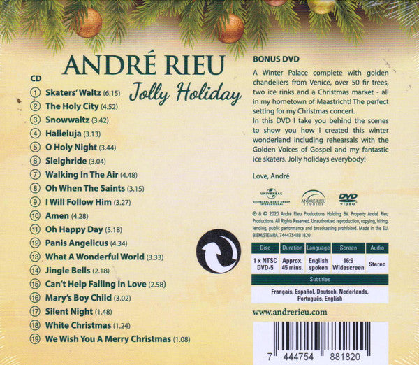 André Rieu And His Johann Strauss Orchestra* -Jolly Holiday