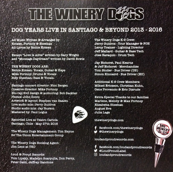 The Winery Dogs -Dog Years - Live in Santiago & Beyond 2013-2016