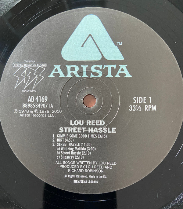 Lou Reed -Street Hassle