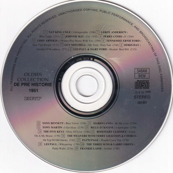 Various -De Pre Historie 200 Original Hits 1950-1959