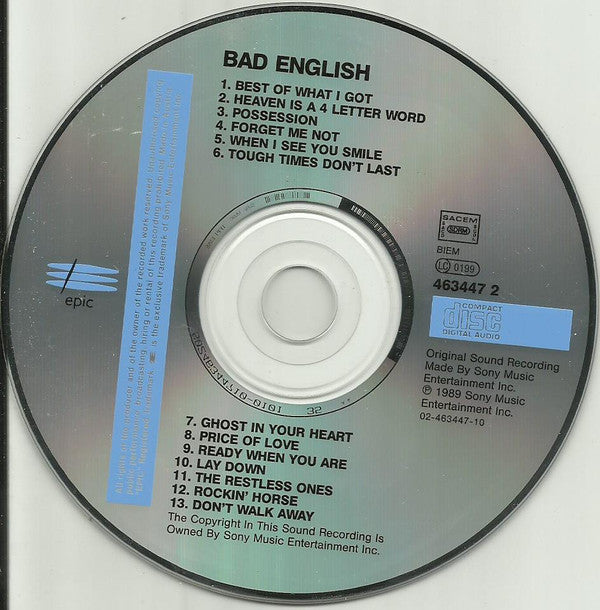 Bad English -Bad English