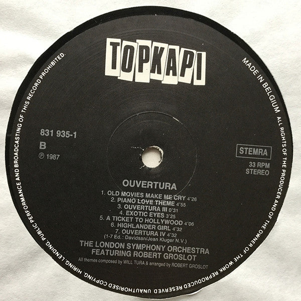 The London Symphony Orchestra* featuring Robert Groslot plays Will Tura -Ouvertura