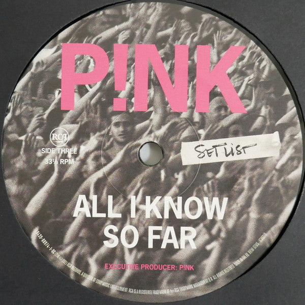 P!NK -All I Know So Far: Setlist