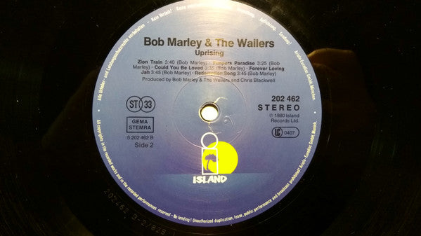 Bob Marley & The Wailers -Uprising