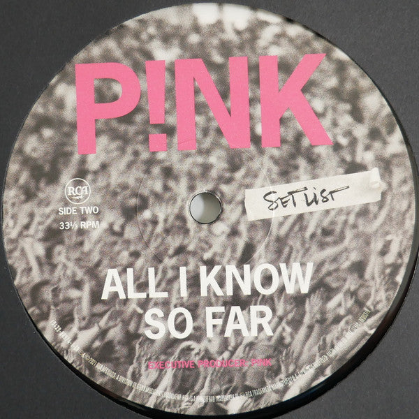 P!NK -All I Know So Far: Setlist