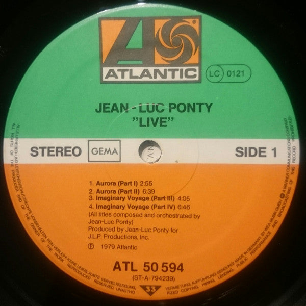 Jean-Luc Ponty - Live